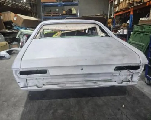 Car prepared for restoration